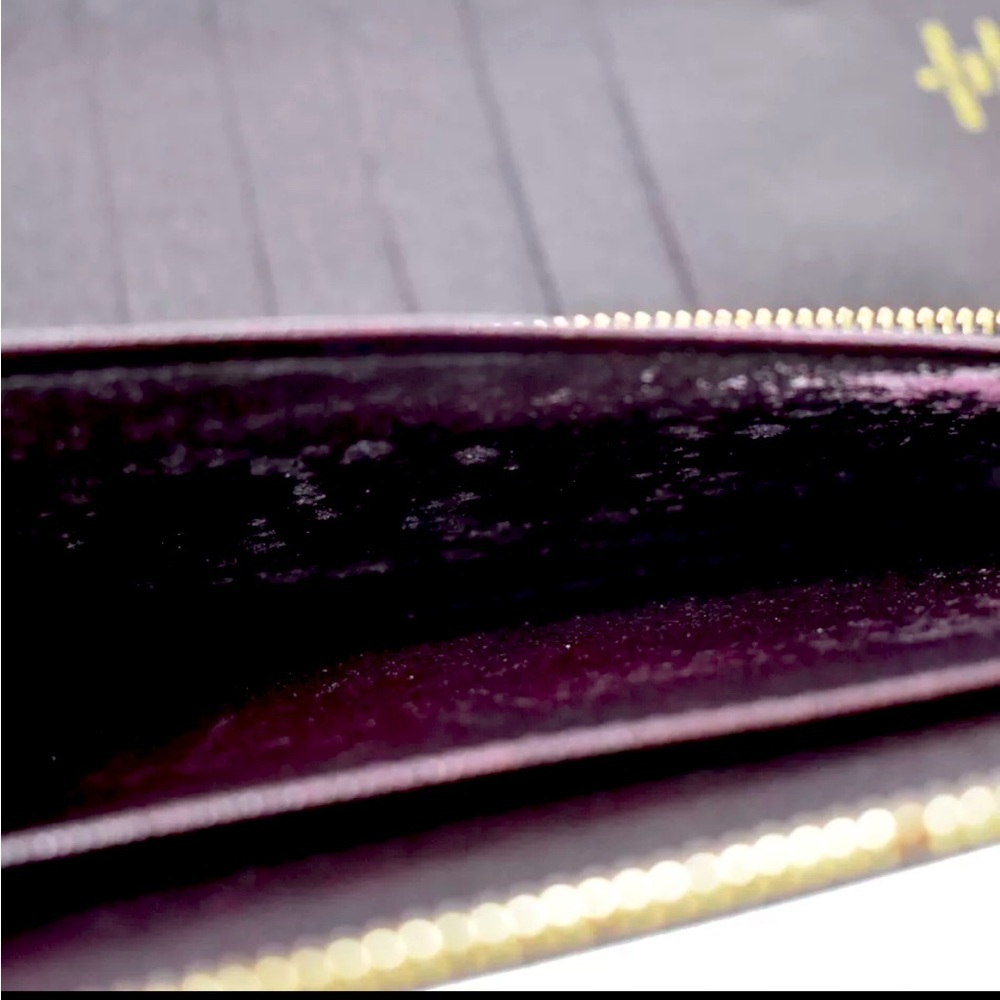 Louis Vuitton Atoll Taiga Large Travel Case Organizer Wallet Burgundy Gold LV - Picture 9 of 15
